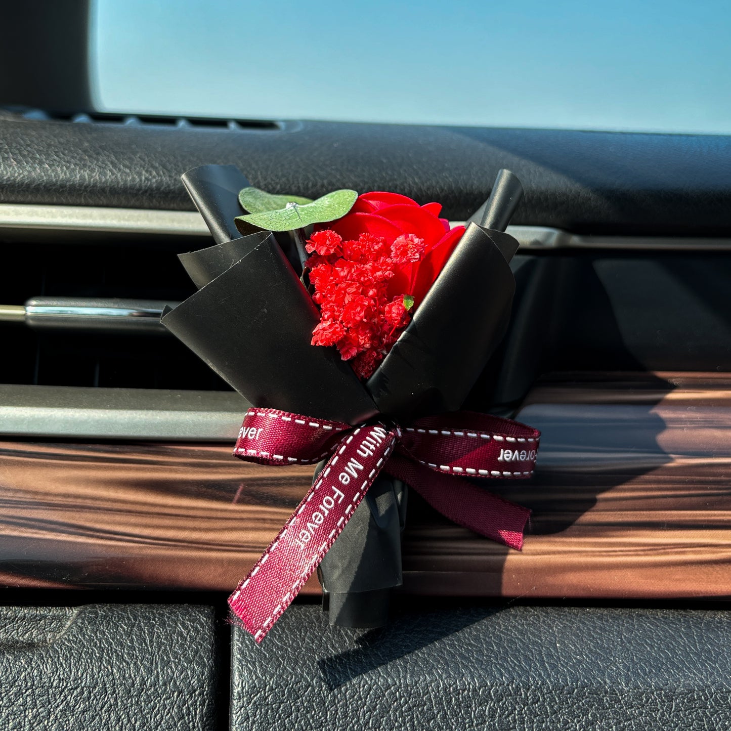 Car Mini Bouquet- Black