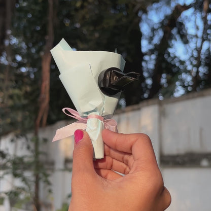 Car Mini Bouquet- Light Blue